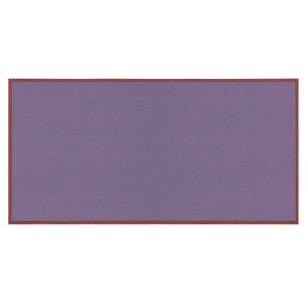 United Visual Products Decor Wood Combo Board, 24"x18", Walnut/Black Porcelain & Cobalt UV701DEFAB-WALNUT-BLKPORC-COBACC